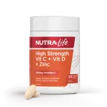 High Strength Vitamin C + D + Zinc 60t